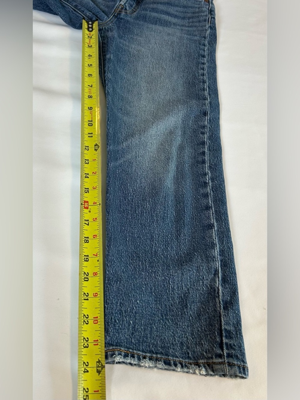 Levi's wedgie straight jeans W27 L26 high rise vintage wash waterless denim - Picture 8 of 14